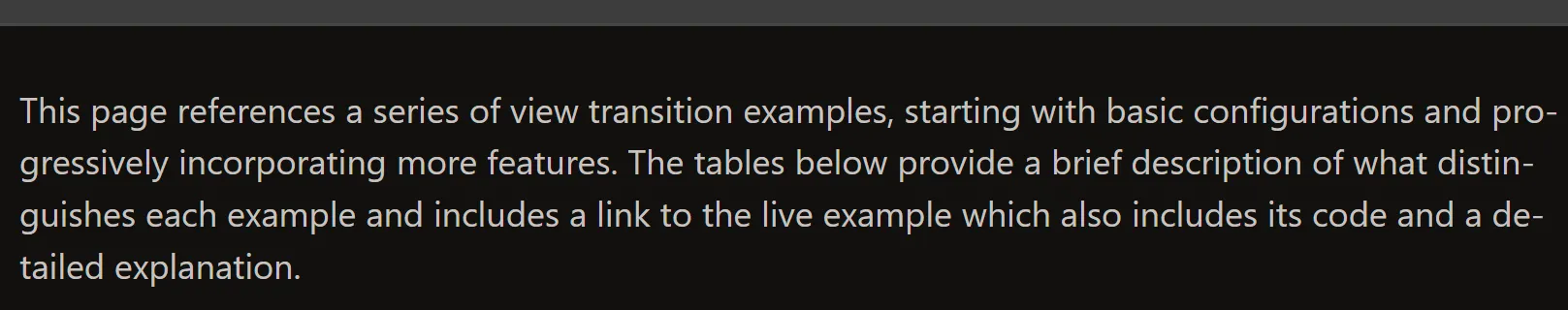 View transition image hides
searchbox