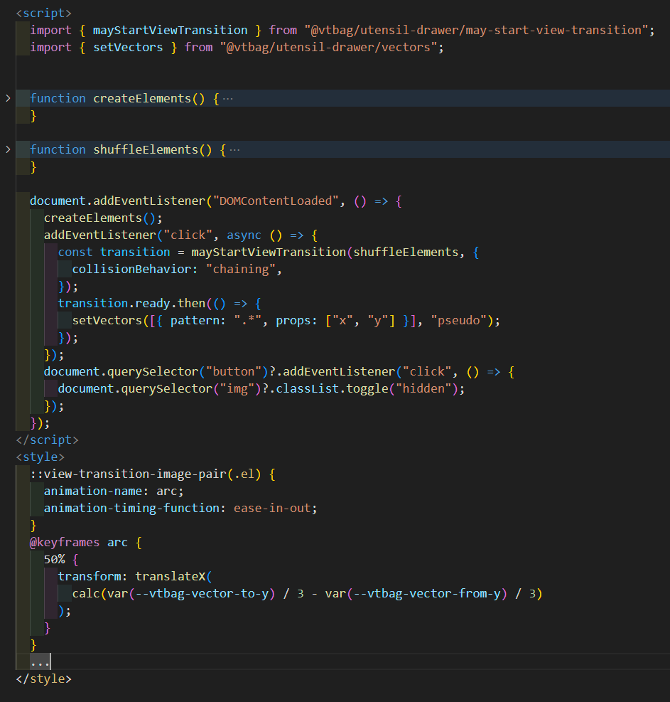 Code snippet